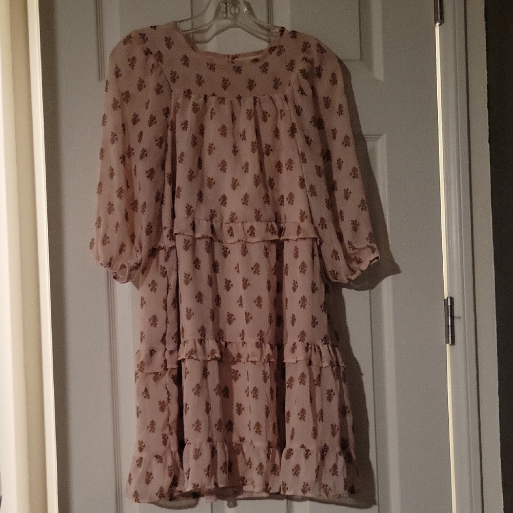 Wonder Nation Pink Floral Kids Dress